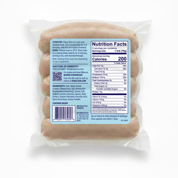 British Style Bangers