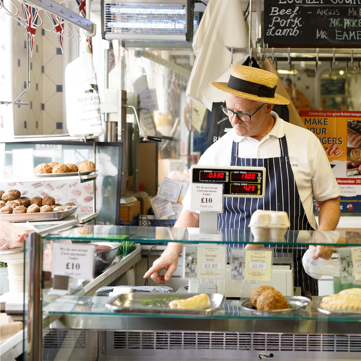 Inside the RJ Balson butcher shop